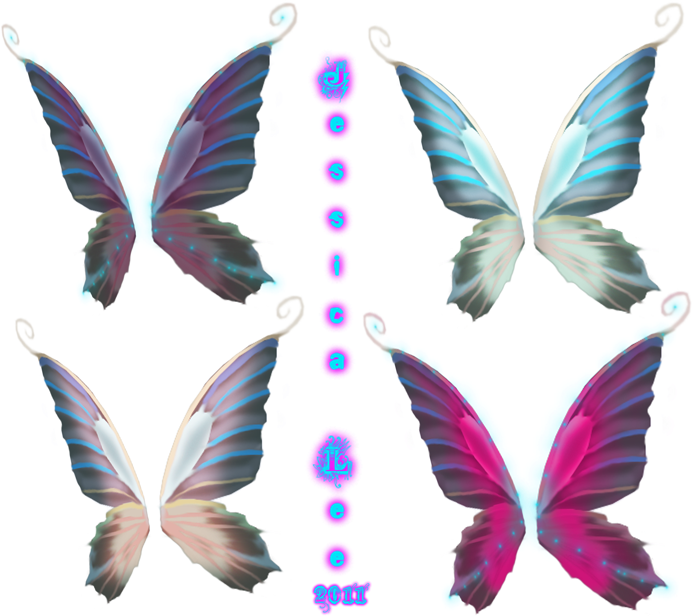 Faerie Wings Set By Daftopia Faerie Wings Set By Daftopia - Fairy Wings For Photoshop (2541x2000)