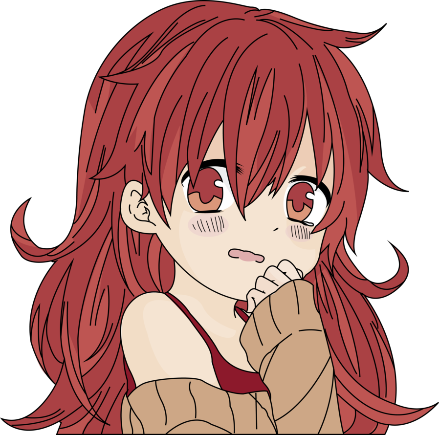 Kawai Anime Girl By Suka-chan92 - Anime Girl Expression Transparent (898x890)