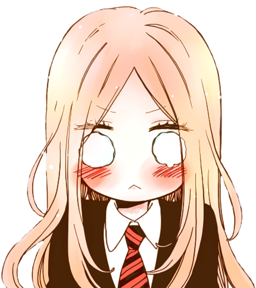 Manga Girl Render By Xdarkivyx - Chibi Anime Girl In Love (1000x1000)