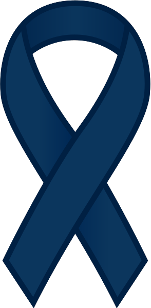 Ribbon Sticker Icon Dark Blue - Dark Blue Ribbon (294x600)