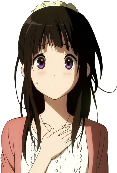 236 Images About Hyouka On We Heart It - Eru Chitanda (577x720)