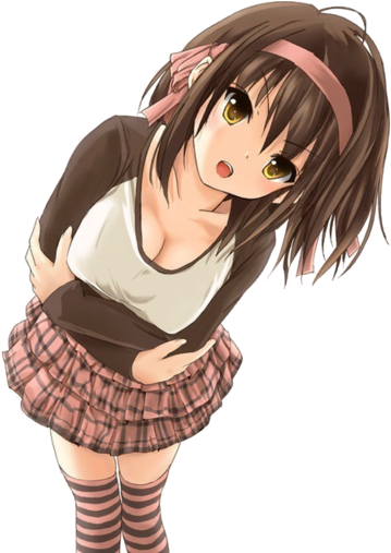 Anime Girl Render By Feary Bad Day-d5sdi2u - Anime Girl Vector Png (400x506)