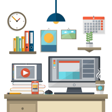 About Valley Web Designs - Graphic Designer Desk (390x390)