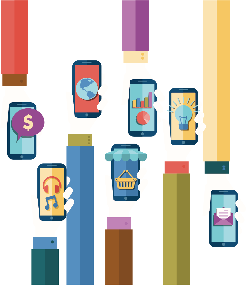 Graphic Design Mobile Phone Euclidean Vector Hand - Graphic Design Mobile Phone Euclidean Vector Hand (1181x1181)
