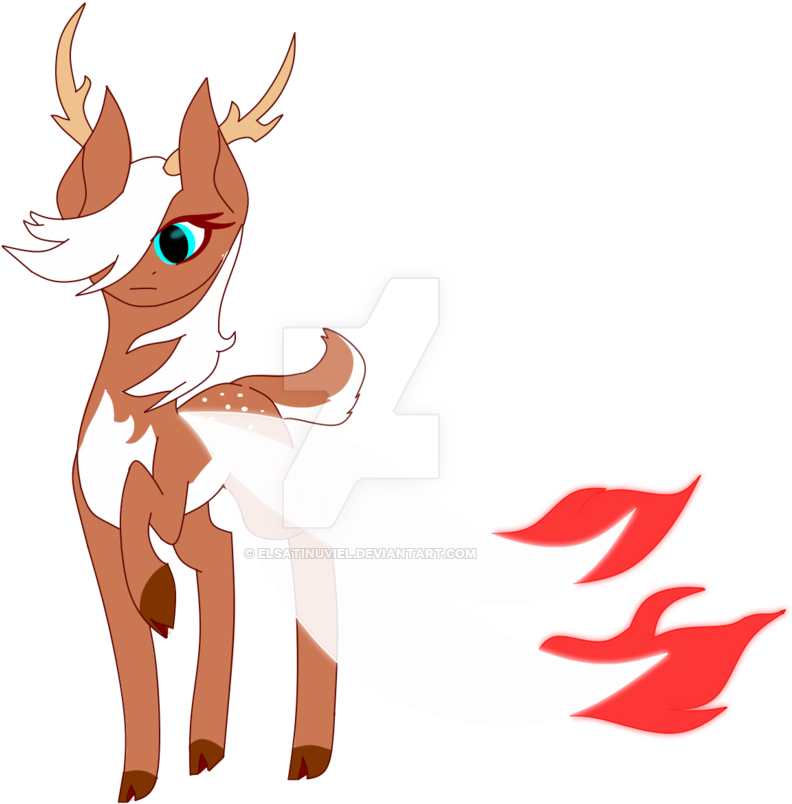 Deer Sprite Thanksgiving Auction By Elsatinuviel - Cartoon (1024x1015)