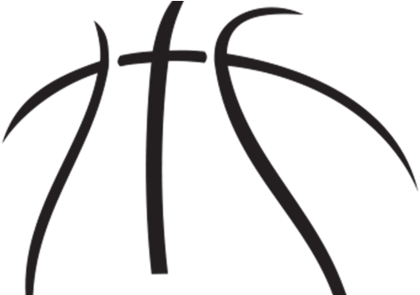 Lace Logo - Basketball Png Black And White (480x330)