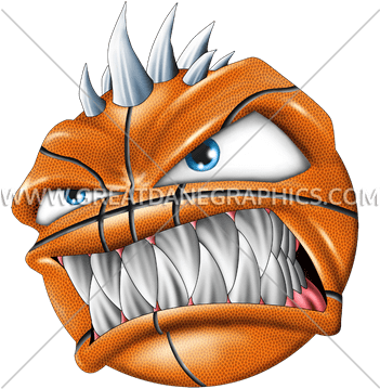 Monster Basketball - Monster Basketball Mens Printed T-shirt Sport Ball (350x385)