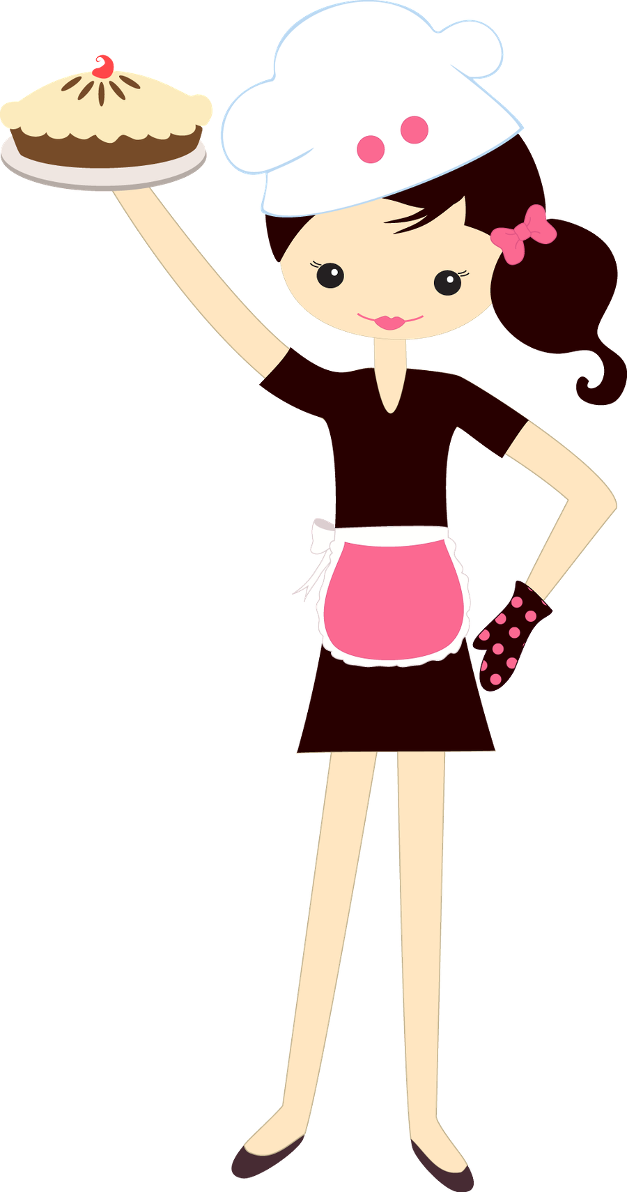 ○‿✿⁀kitchen‿✿⁀○ - Desenho Chef De Cozinha Menina Png (900x1710)
