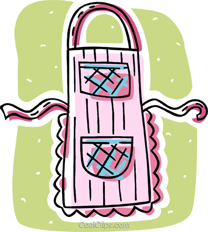 Apron Royalty Free Vector Clip Art Illustration - Clip Art (429x480)