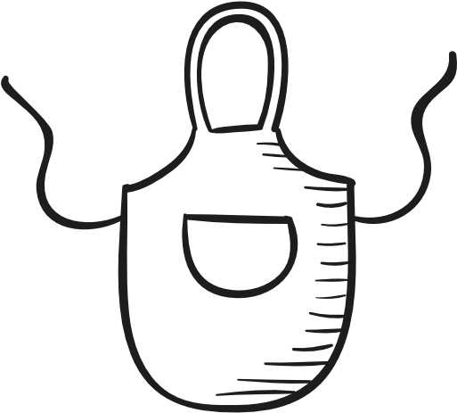 Kitchen Apron Free Icon - Apron Drawing Png (640x607)