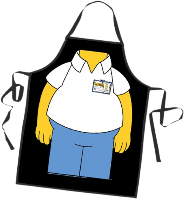 The Simpsons Homer Apron - Simpsons Adult Homer Costume Apron (735x735)