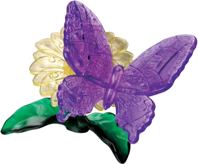 3d Crystal Puzzle - Original 3d Crystal Puzzle - Butterfly (640x640)