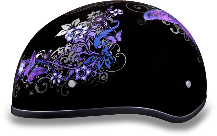 Full Size Of Colors - Daytona Helmet D.o.t. Daytona Skull Cap- W/ Butterfly (1000x1000)