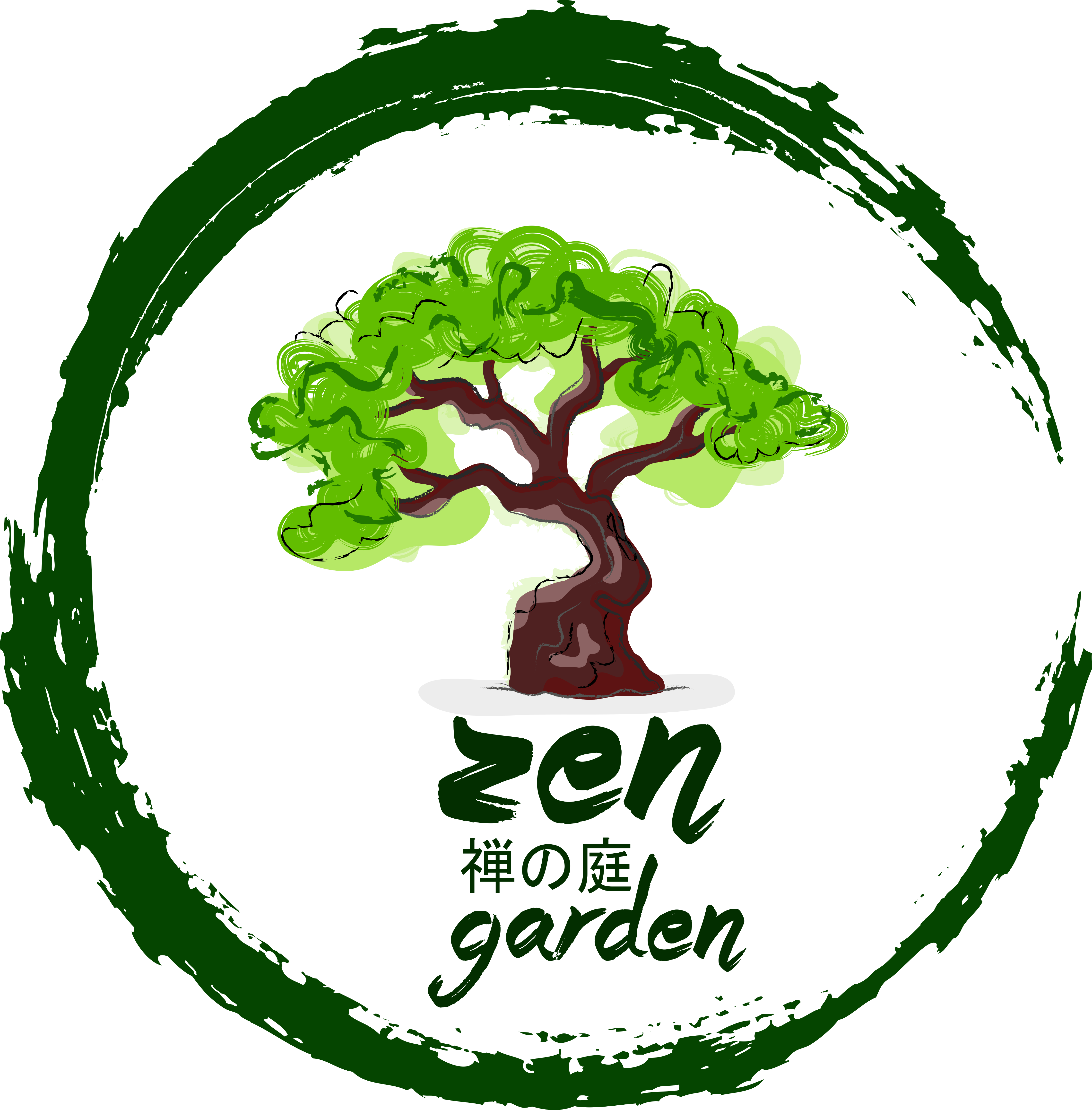 Zen Garden Hebbal Villas Logo - Zen Garden Clip Art (4494x4567)