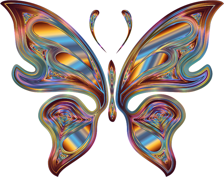 Medium Image - Monarch Butterfly Drawing No Backgraound (766x606)