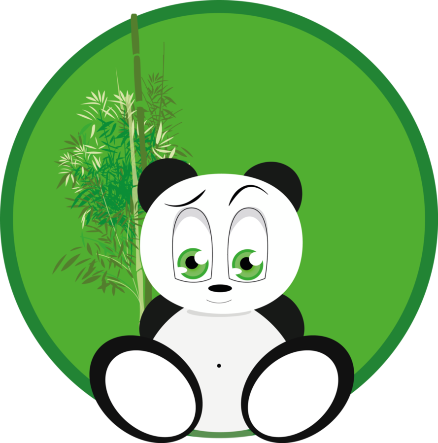 Panda Zen By Sodroh - Cartoon (889x899)