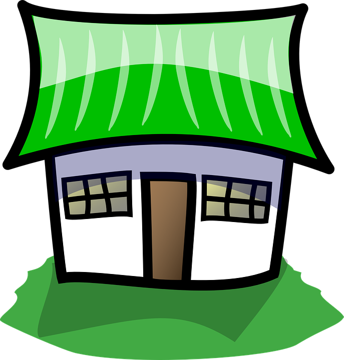 Roof Clipart Blue - Home Clipart (687x720)