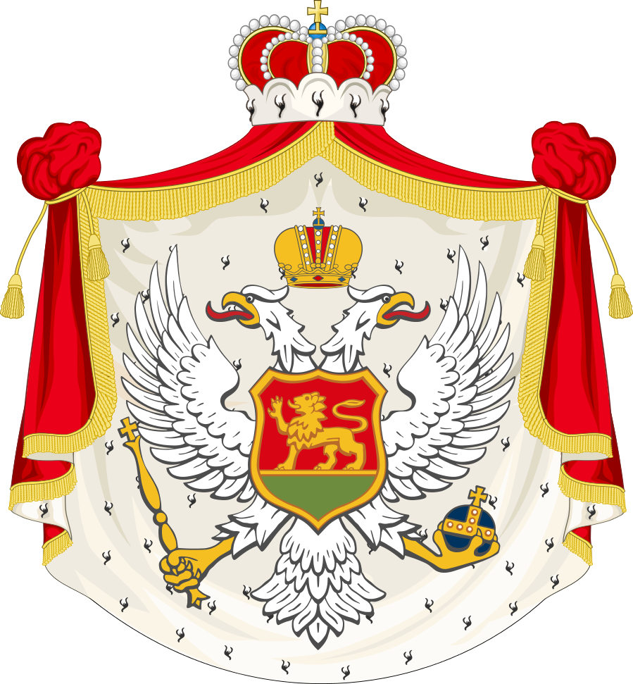 Coat Of Arms Of The Kingdom Of Montenegro - Coat Of Arms Of Montenegro (899x971)