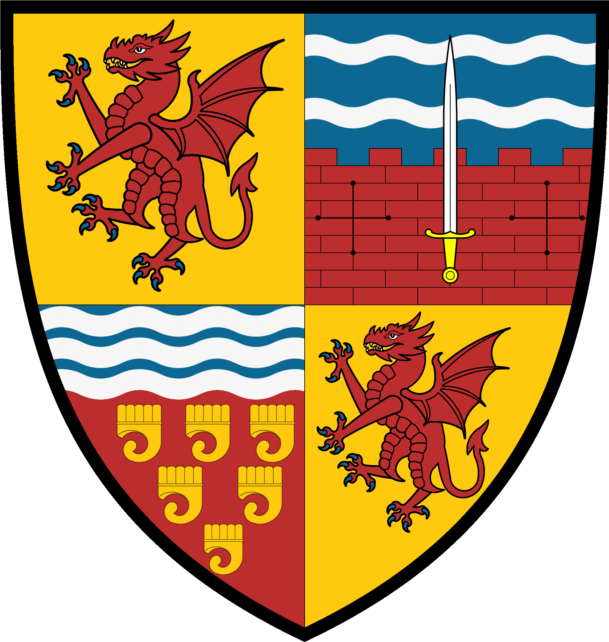 10 Mo - Somerset Coat Of Arms (2000x2105)