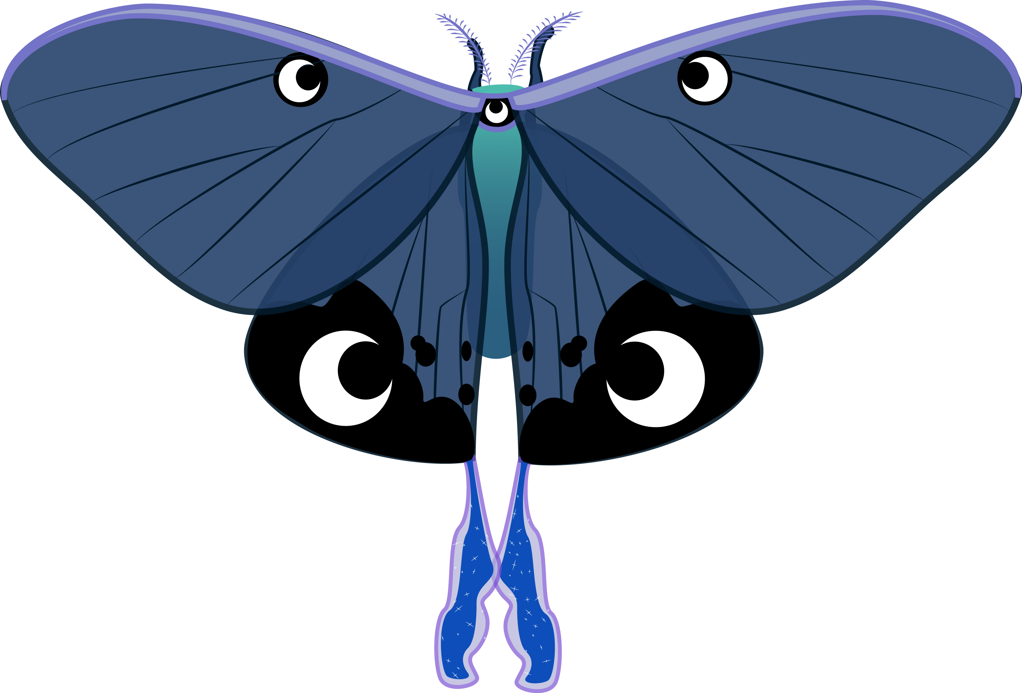 Mountainlygon, Luna Moth, Moth, Princess Luna, Pun, - Luna Moth Oc (3248x2204)
