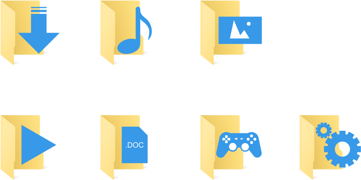 Custom Windows 10 Icons By Thepi7on - Custom Windows 10 Icons By Thepi7on (1252x638)
