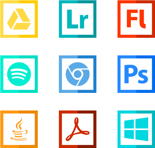 Logo Set 22 Icons - Software Icons Png (600x564)