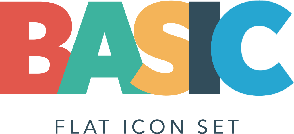 Basic Flat Icon Set - Basic Icon (1024x466)