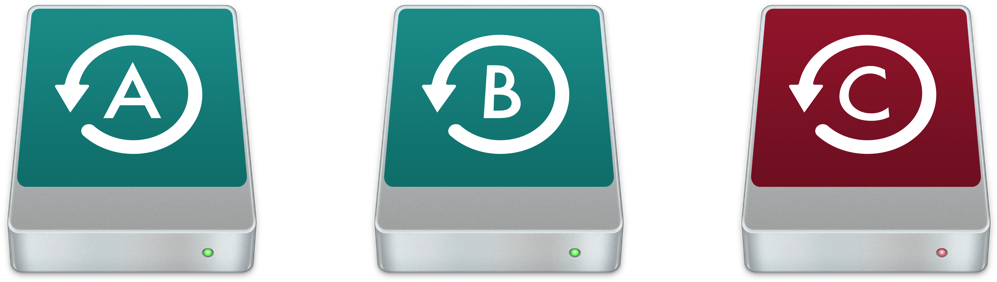 Set Of 10 Icons - Mac Backup Drive Icon (1120x380)