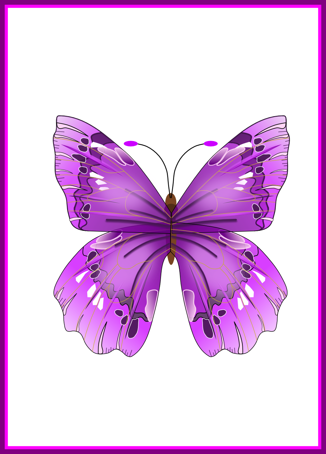 Butterfly Clipart Clipart Gallery Butterfly Fascinating - Butterfly Png Clipart (1049x1458)