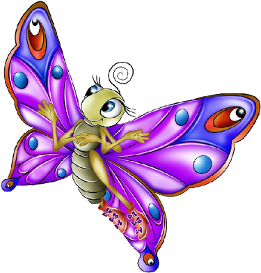 Butterfly Clip Art - Butterfly Cartoons Png (400x400)