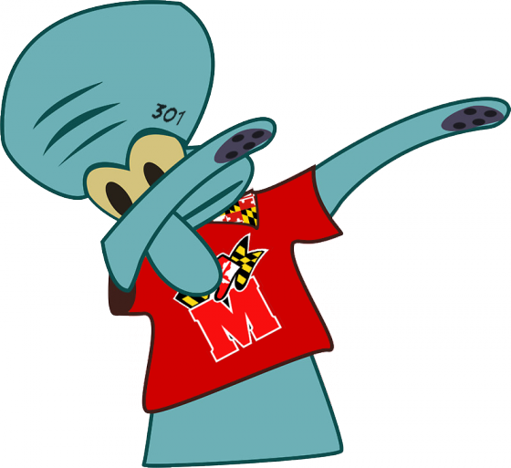 Bodymore - Dabbing Squidward Png - (560x513) Png Clipart Download
