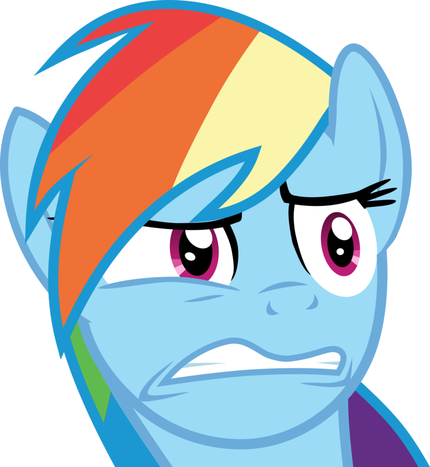 Rainbow Distressed By Frownfactory - Rainbow Dash (859x931)