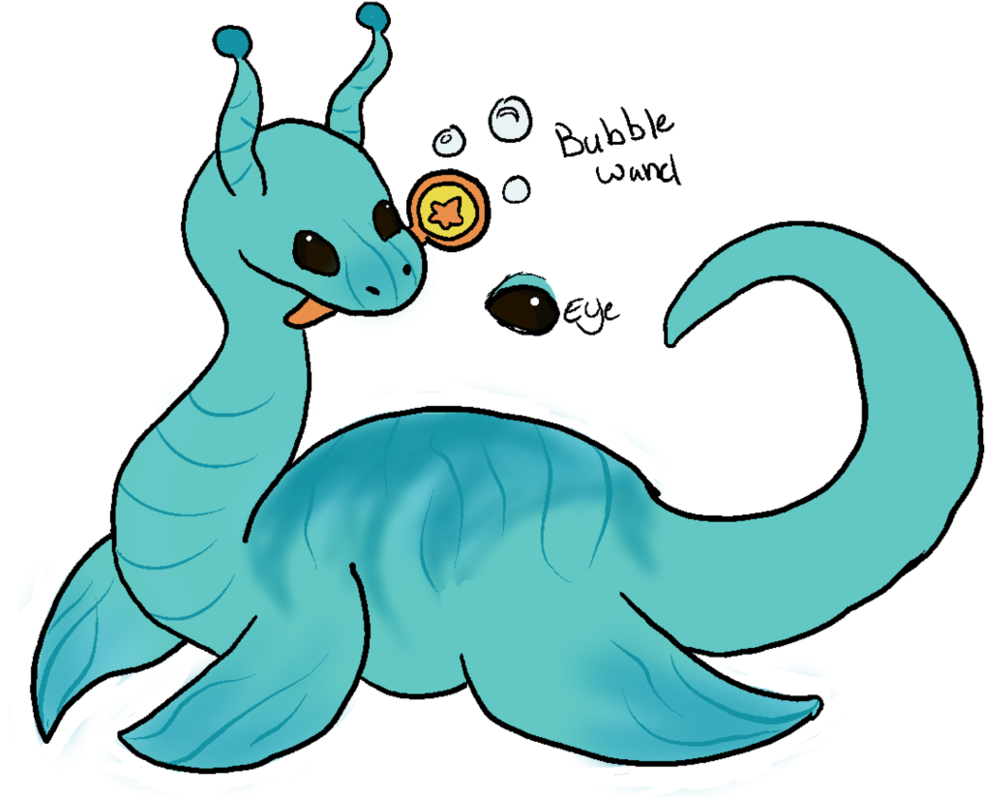 Sea Monster By Distressed-pigeon - Cartoon (991x807)