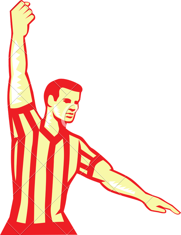 Basketball Referee Stop Clock Foul - Basketball Referee Silhouette (617x800)