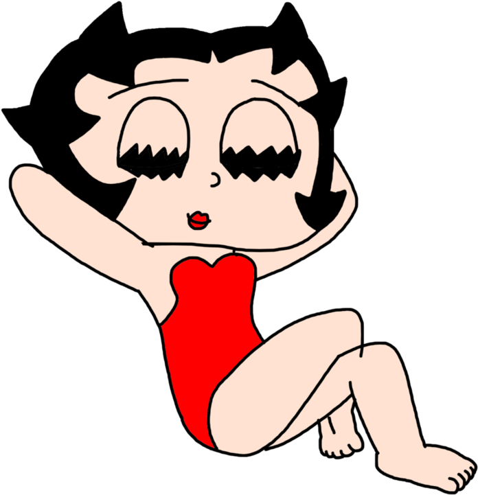 Betty Boop Relaxing With Swimsuit By Marcospower1996 - Asgardia (894x894)