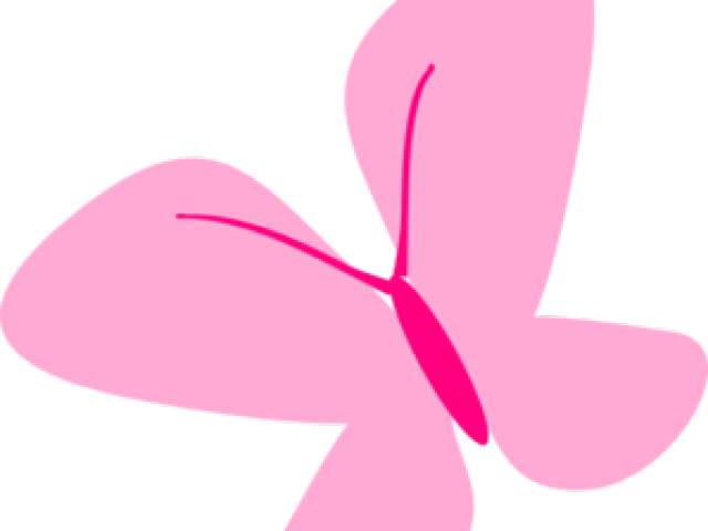 Pink Butterfly Clipart - Portable Network Graphics (640x480)
