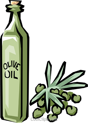 Olive Oil Clipart - Olive Oil Clipart (346x480)