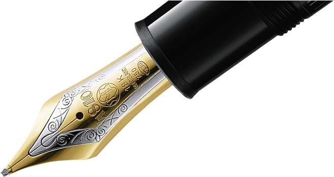 Pen Clipart Transparent Background - Montblanc Meisterstuck 149 Fountain Pen 10575 With (890x364)