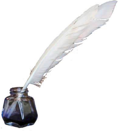 Quill Clipart Feather Pen - Quill And Ink Harry Potter (400x457)