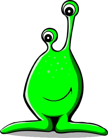 Alien Clipart Free Page 1 For Kids Of The Cartoon - Alien Clipart (380x484)