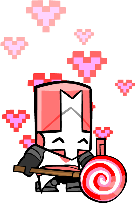 Contest Closed - Castle Crashers Pink Knight (535x772)