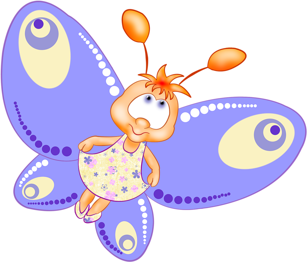 Яндекс - Фотки - Butterfly Cartoon Png (1024x971)