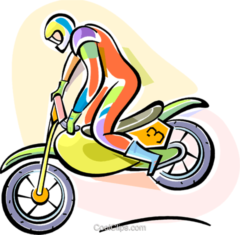 Motocross Rider Royalty Free Vector Clip Art Illustration - Motocross Rider Royalty Free Vector Clip Art Illustration (480x470)