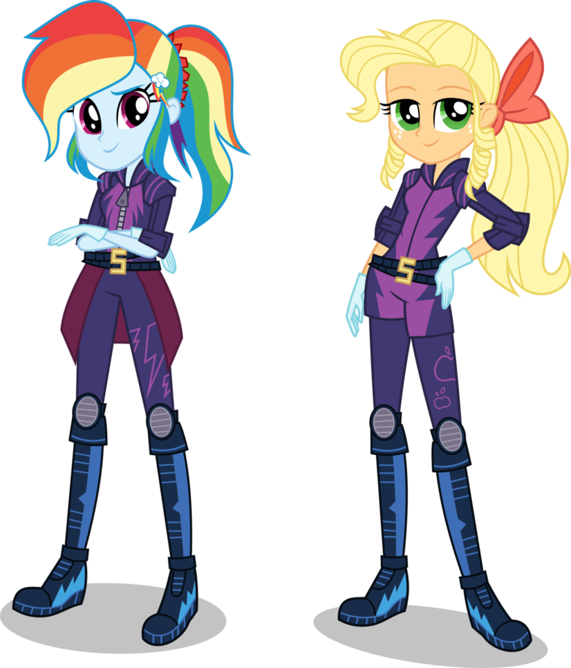 [au] Motocross Rainbow Dash And Apple Jewel By Limedazzle - Mlp Au Rainbow Dash (826x966)