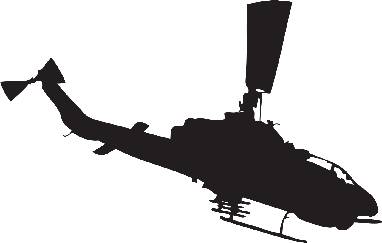 Helicopter Vector Packs Clip Art - Uh 60 Silhouette Png (1281x815)