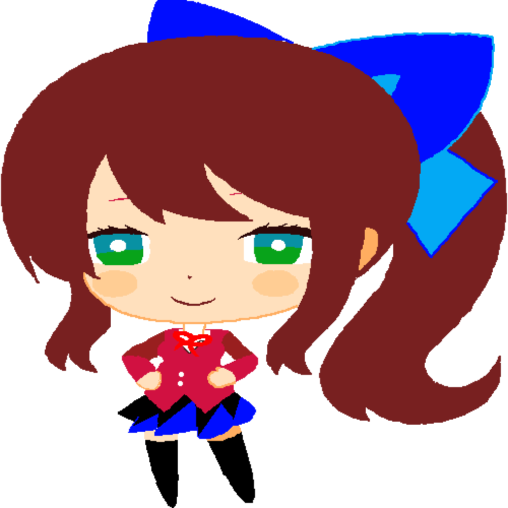 Doki Doki Literature Club - Cartoon (1000x1000)