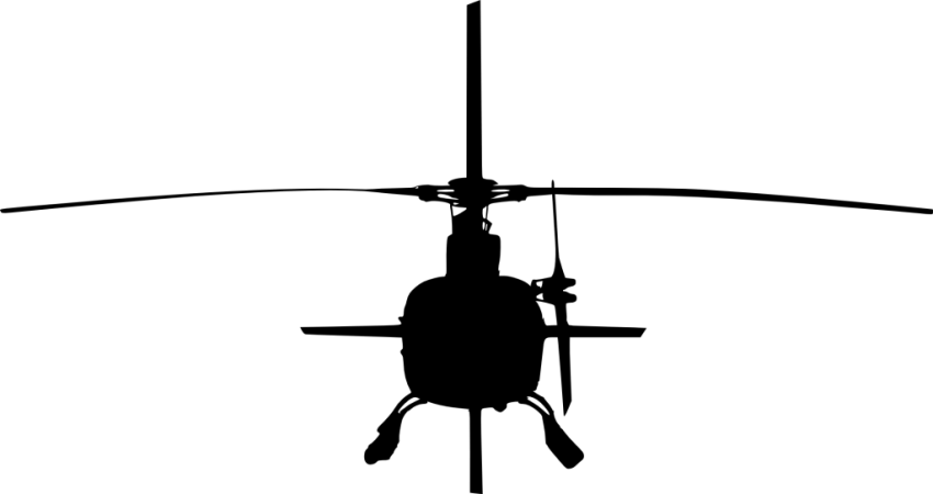 Free Png Helicopter Front View Silhouette Png Images - Helicopter Front View Png (850x450)