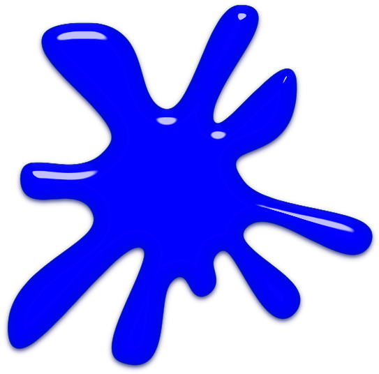 Blue Splat Clipart - Oobleck Clipart (600x600)