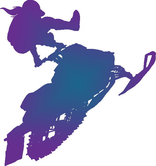 Girl Sledders Rock - Snowmobile (540x574)