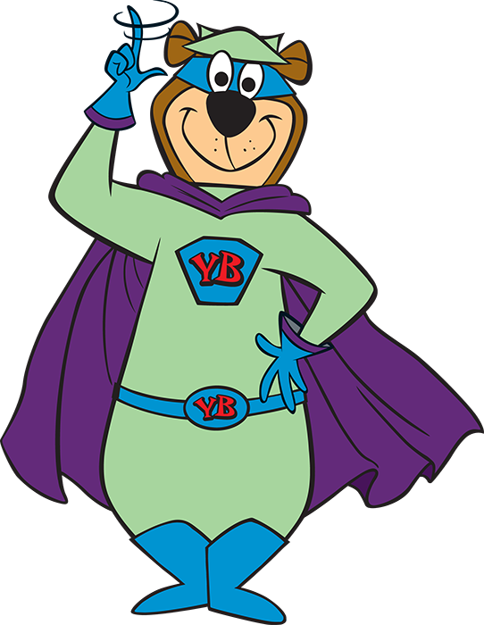 Lodge Clipart Campground - Yogi Bear Superhero (542x700)